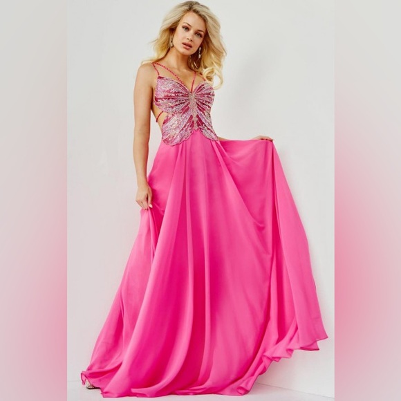 Jovani Dresses & Skirts - Jovani 000297 Beaded Butterfly Dress